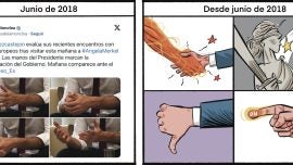 La manos de Sánchez. Evolución